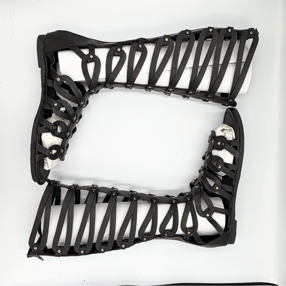 Elegant Black Gladiator Sandals